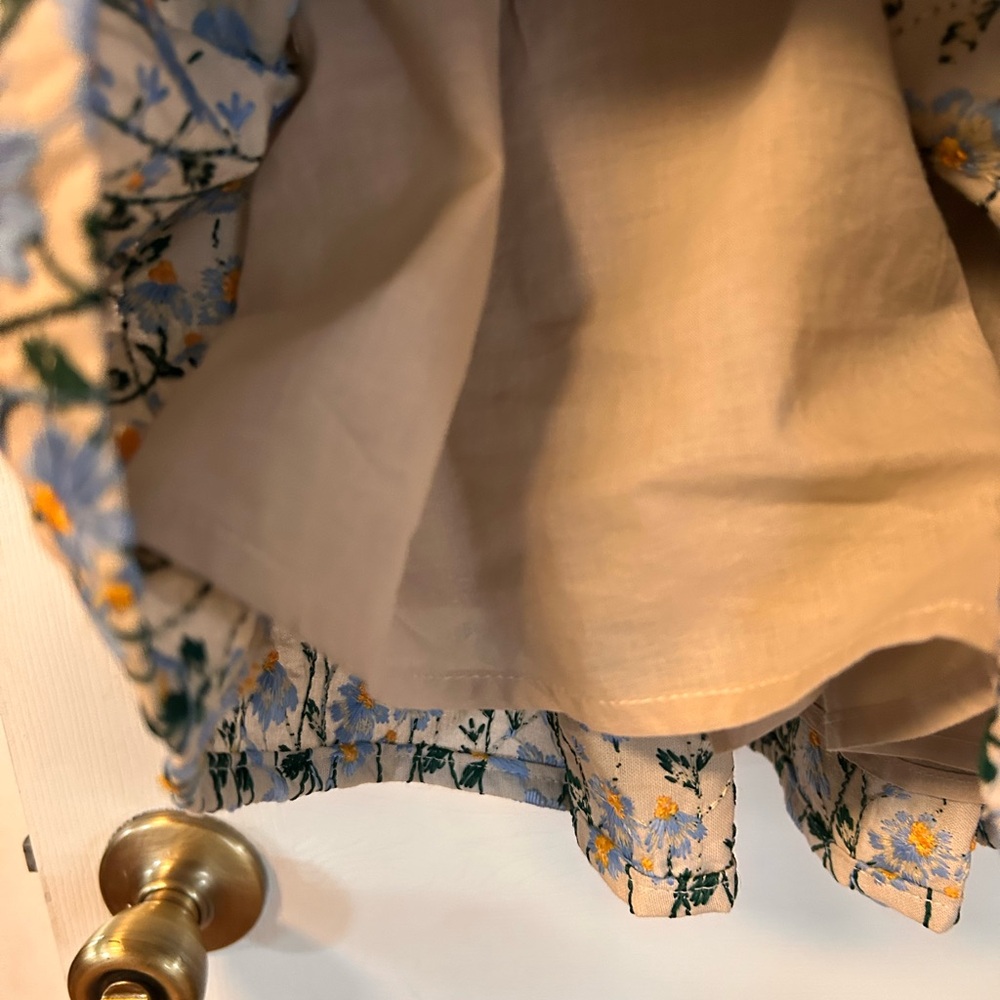 Tuckernuck Blue and Yellow Floral Dress, size L, NWT - Picture 8 of 12